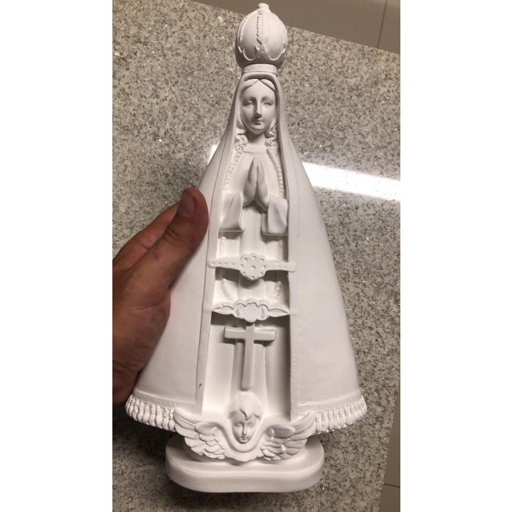 5 Imagem Nossa Senhora Aparecida 20cm 3 Aparecida 30cm e 1 Aparecida 40cm em gesso cru