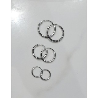 3 Pares de Brincos de Argola Folhado Antialérgico.