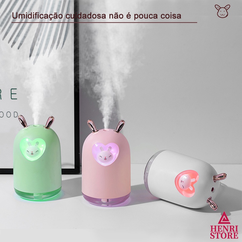 Purificador De Ar E Umidificador Ambiente Ultrassônico Aromatizador Portátil Climatizador Difusor Usb Silencioso Para Mesa Aroma Terapia Luz Led Lâmpada LLDJ202