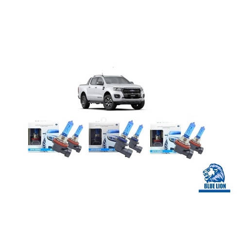 Farol Ford Ranger Limited 2017 2018 2019 Kit Super Branca