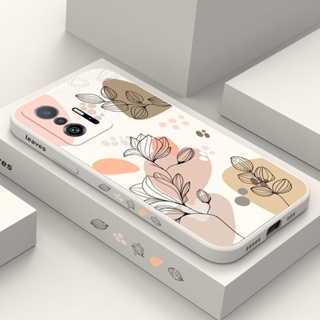 Plantas Abstratas Caso De Telefone Para Xiaomi Mi 15T 14T 13T 12T 11T 10T Pro Lite Moda Capa 9T Confortável Sentir em Oferta na Shopee