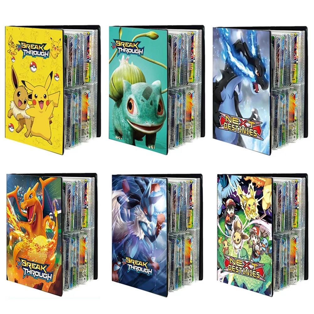 240 Mapa De Cartões Cartas Pokémon Álbuns De Colecionáveis Pasta De Armazenamento De Cadernos De Fichário 240 Pcs Classeur Carte Pok Mon