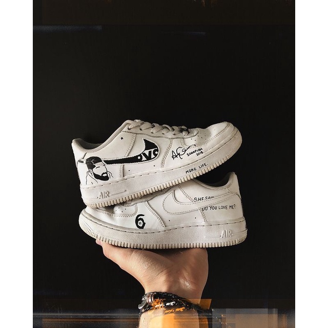 Tênis air force personalizado drake rapper americano style Nike trap ...
