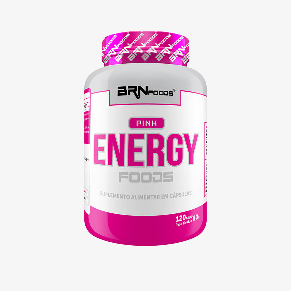 Pink Energy Foods 120 Cápsulas - Termogênico - BRNFOODS