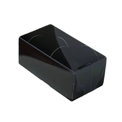 Caixa 2 Doces com Tampa 8,5x4x3,5cm Preta 10unAssk Rizzo