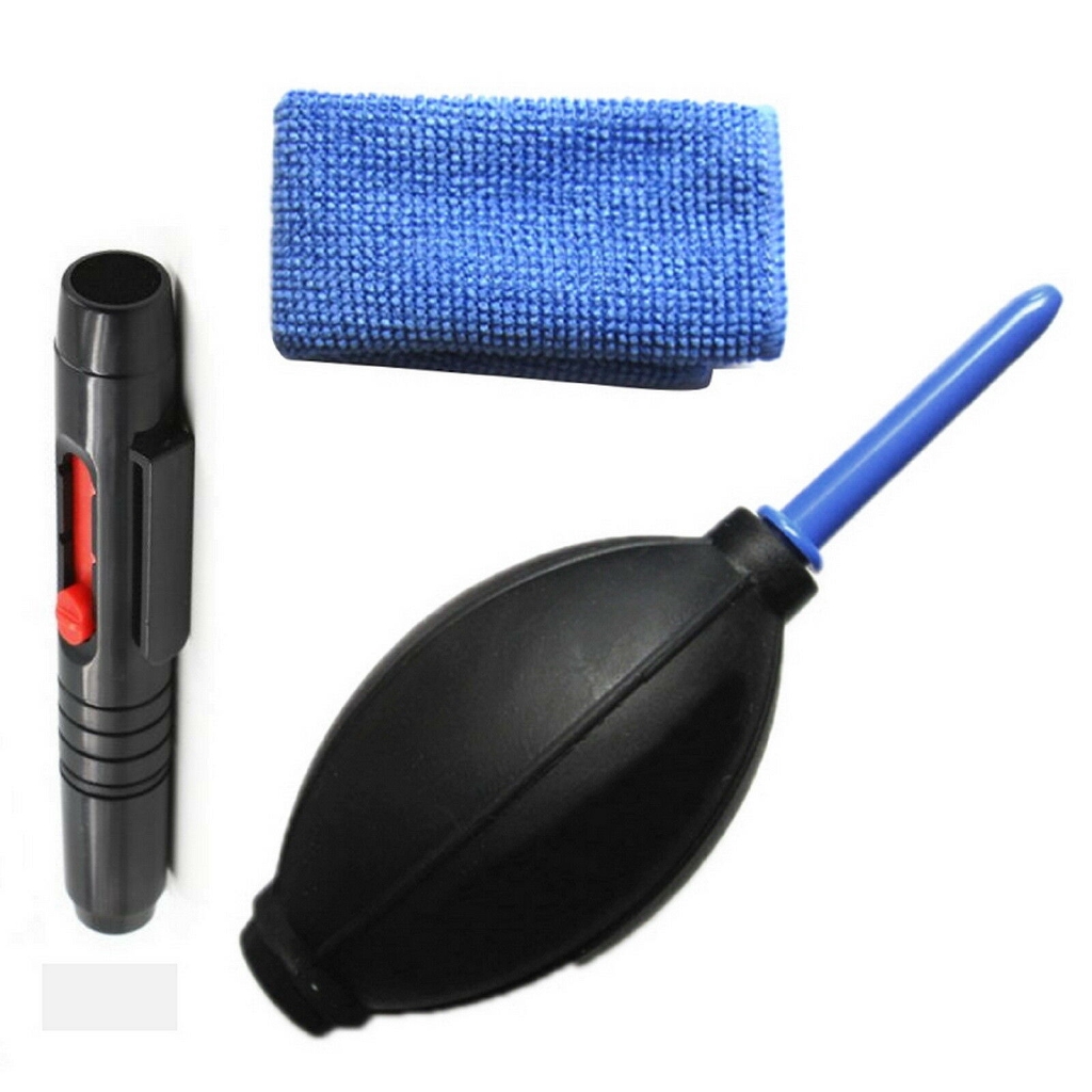 Kit De Pano Soprador De Caneta De Poeira Para Limpeza De Lentes 3 Em 1 Câmera Profissional DSLR Canon/Nikon/Pentax/Sony/