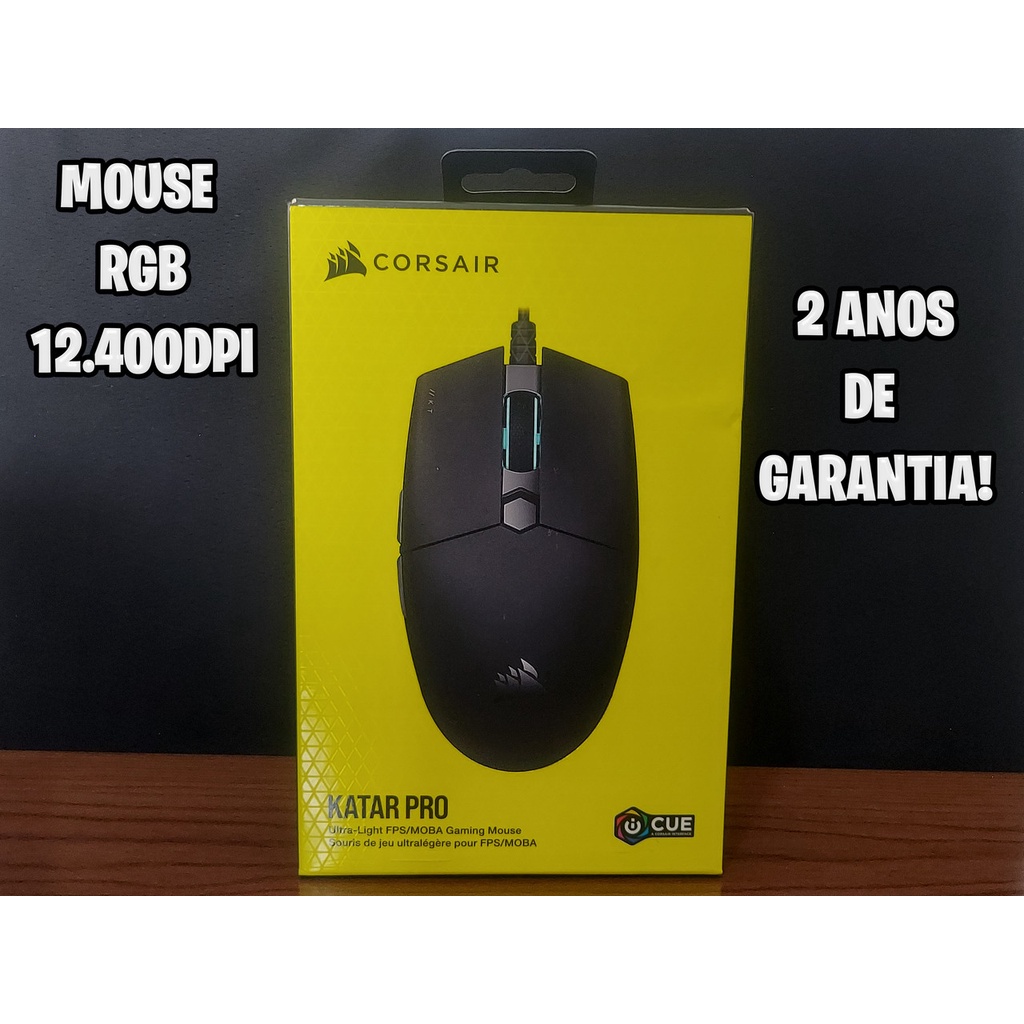 Kit Teclado e Mouse Gamer Corsair K55 RGB Pro + Katar Pro, ABNT, 12400Dpi, CH-9226965-NA