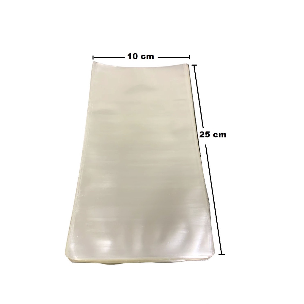 Saco Saquinho Transparente 10x25 PP Celofane 100 Unidades