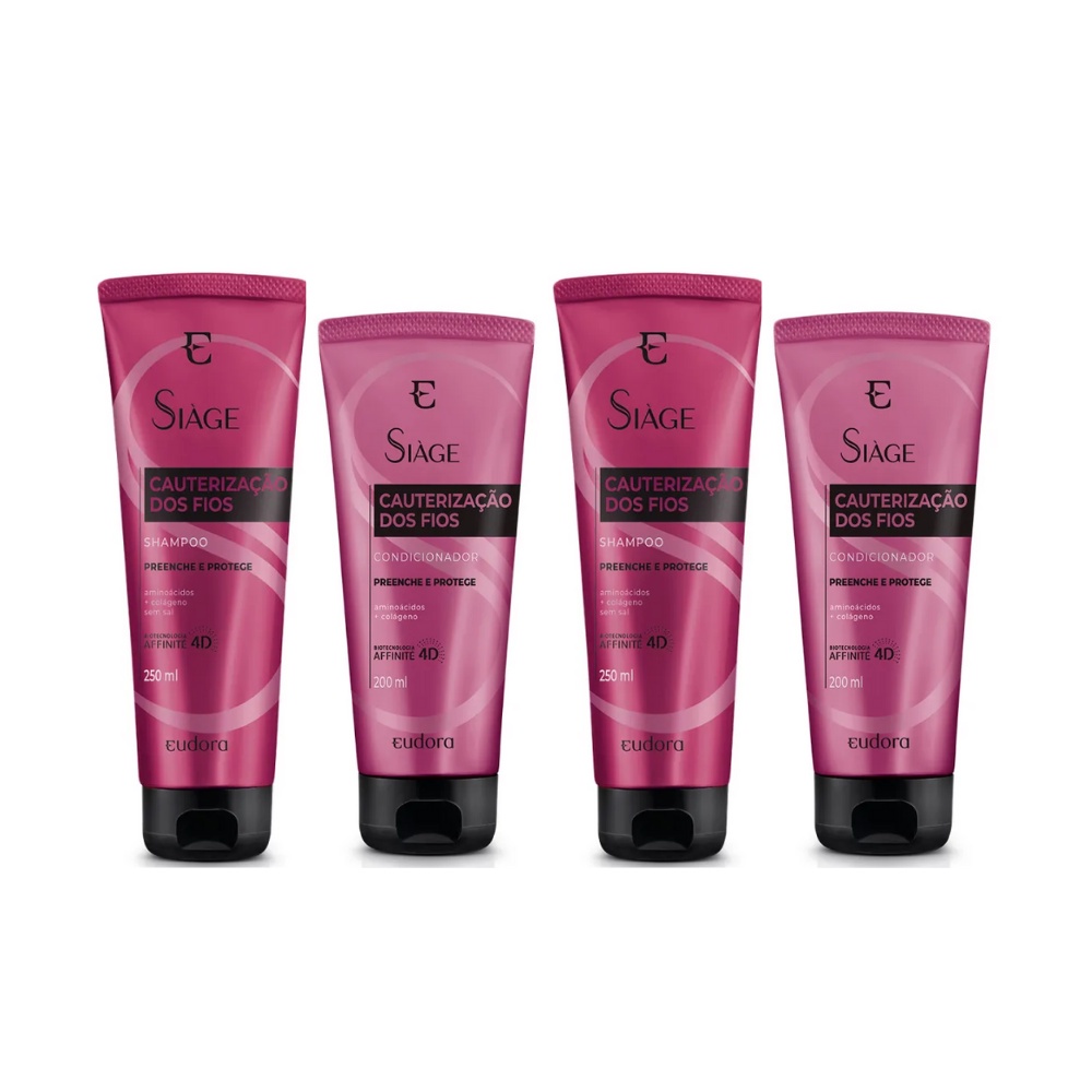 2 Kits Shampoo + Condicionador Siàge Cauterização - Eudora