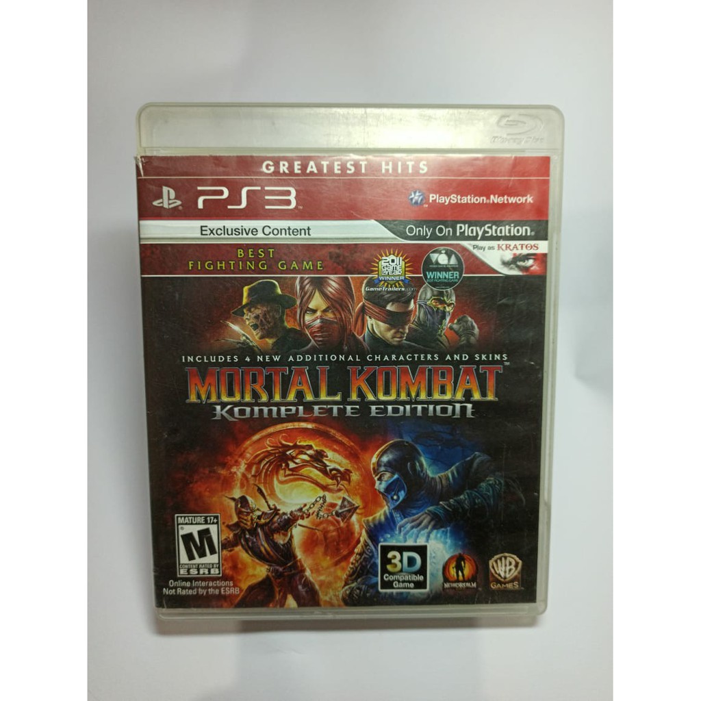 Mortal Kombat Komplete Edition Ps3 Mídia Física Shopee Brasil