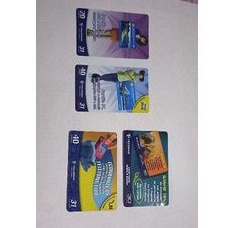 cartão  de orelhão usados sem carga usado (cartão)