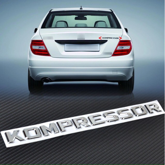 Emblema Kompressor Mercedes Benz C180 Slk 230 Cromado