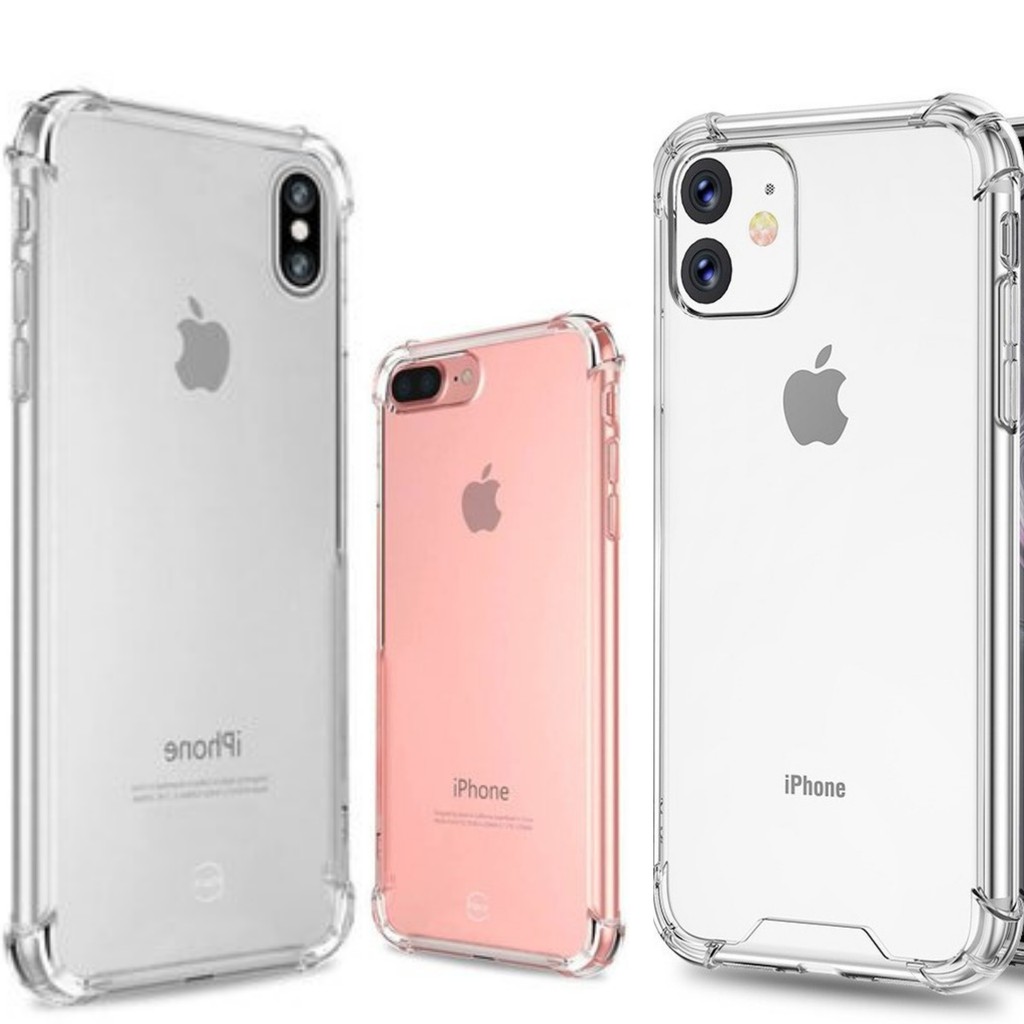 Capa Capinha Anti Impacto Transparente De Silicone Iphone Plus Plus X Xs Xr Xs Max