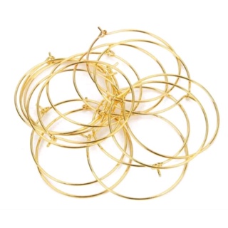 Argolas Para Brinco 45mm 100 pçs Dourado em Oferta na Shopee
