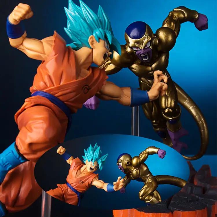 Boneco Colecionável - Goku Super Sayajin batalha contra Freeza