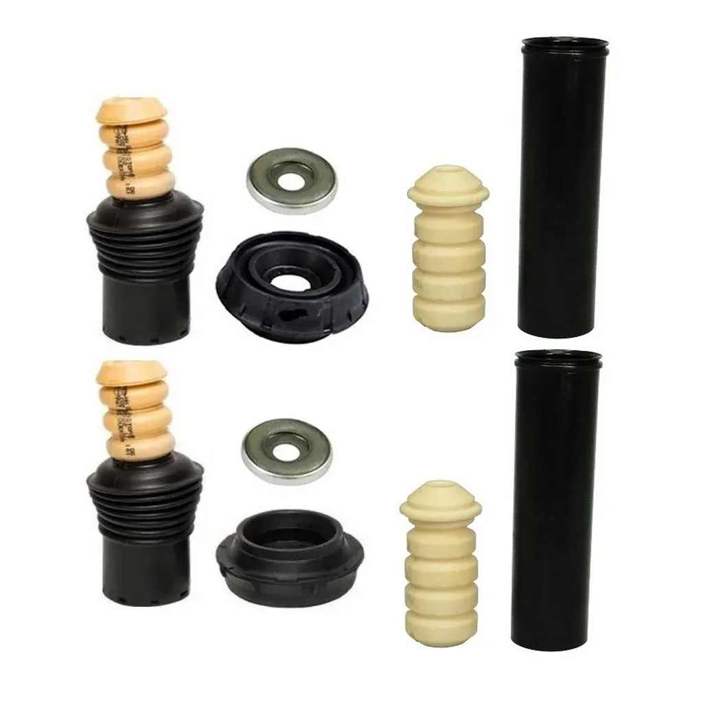 4 Kit Batente Coifa Coxim Rolamento do Amortecedor Sandero Logan Oroch Captur Todos os anos - Lado Direito e Esquedo Dianteiro e Traseiro