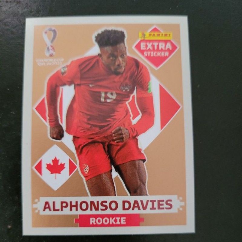 Figurinha da Copa do mundo Extra legend Bronze Alphonso Davies