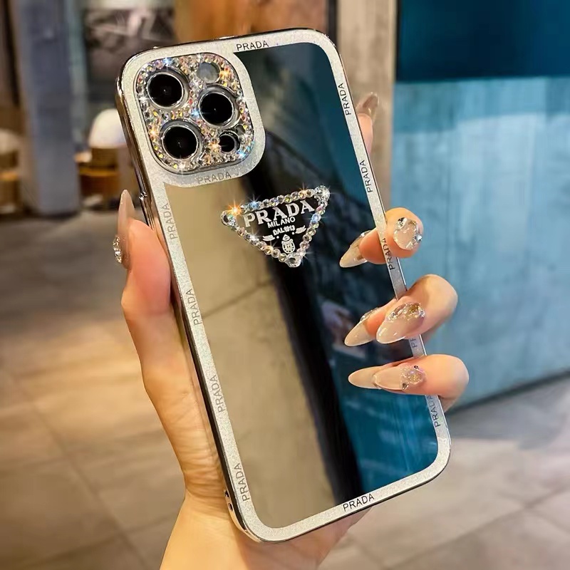 Caso De Luxo IPhone14 13 12 Pro Max 2020 SE X XS XR 8 7 Plus 11Pro Moda Strass Embalagem Macia em Oferta na Shopee