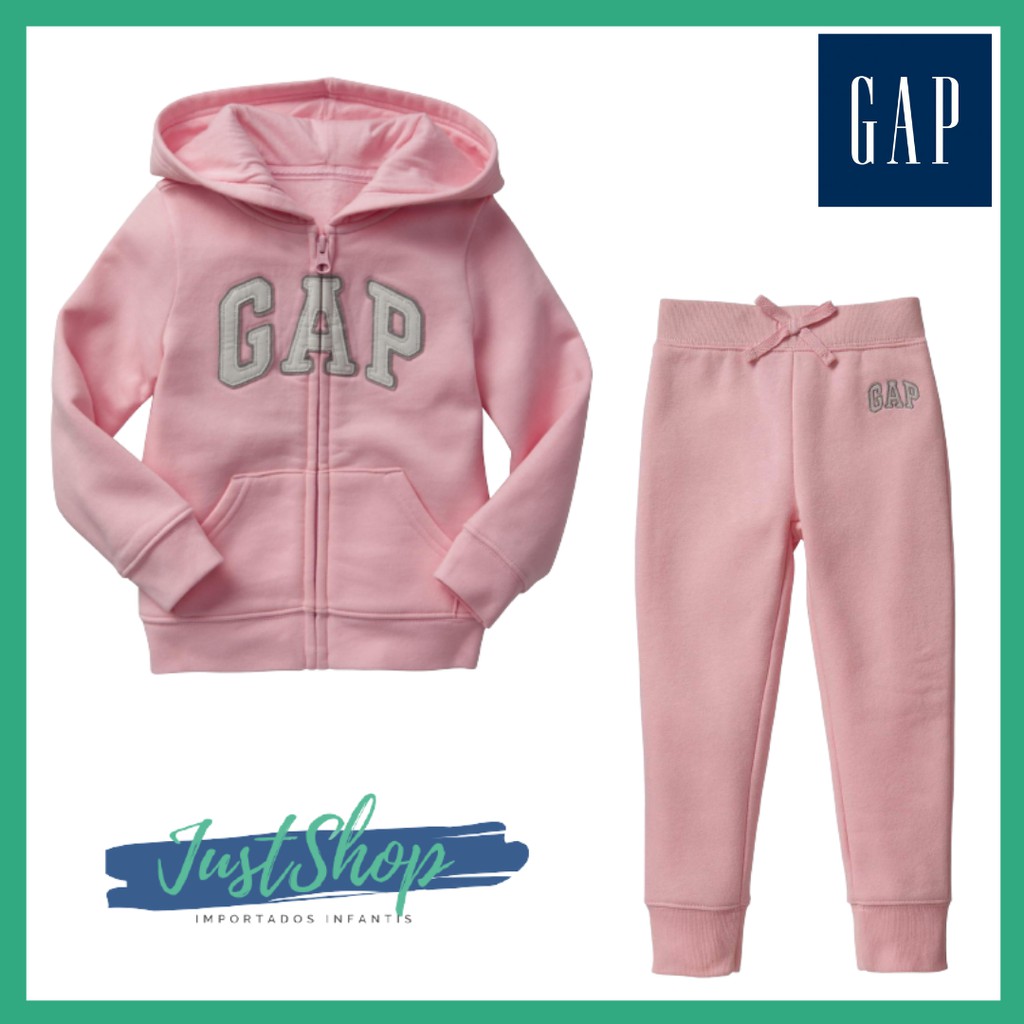 Conjunto De Moletom Infantil Gap 18m 2t 3t 4t 5t Importado Menina Rosa Bebe Carters Roupas Para Bebe Roupa Infantil Macacao De Bebe Roupas De Bebe Shopee Brasil