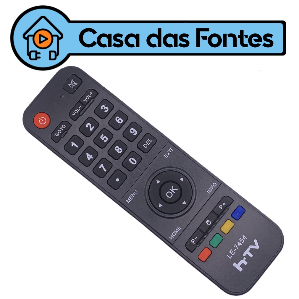 Controle Remoto Tv Htv 3 4 5 box 7080 7454 | Shopee Brasil