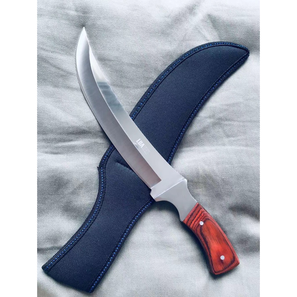 Faca De Pesca Churrasco Luxo Fulltang Inox SLK-A90 em Oferta na Shopee