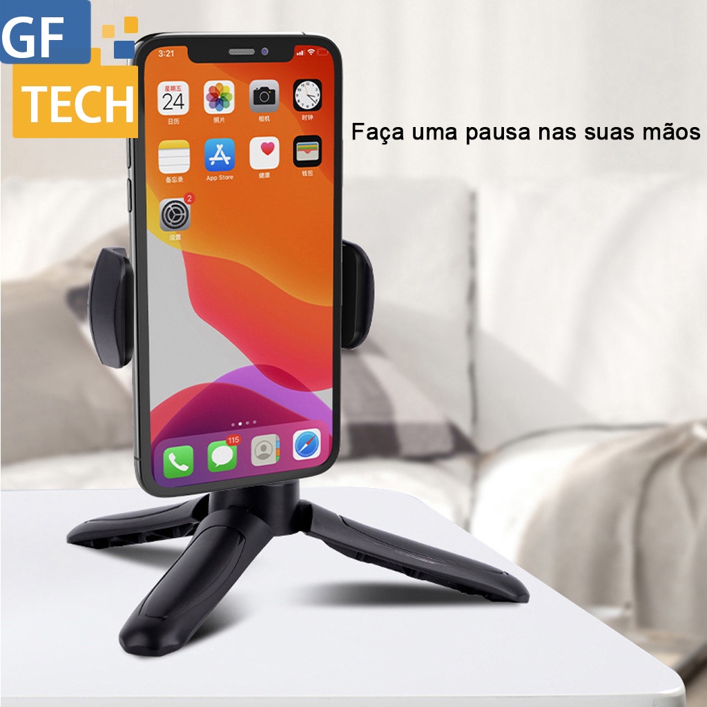 Suporte Para Celular De Mesa Universal Tripé Tripod 360° K529