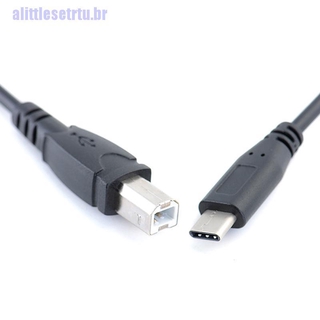Cabo Tipo-C Macho Para Impressora Usb Tipo B