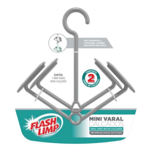 Mini Varal Para Calçados (tênis/sandália/sapato)- Flash Limp