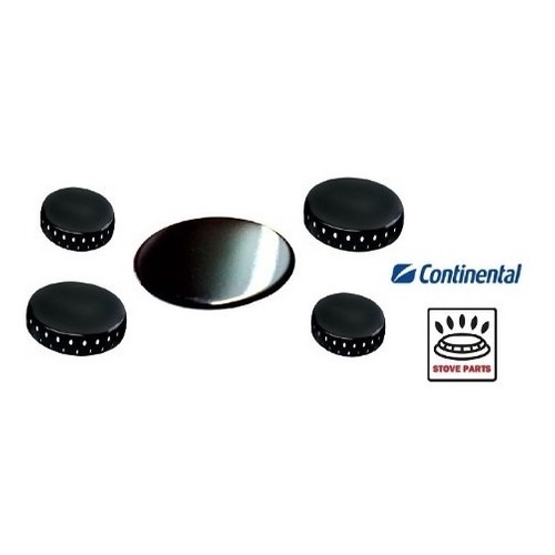Kit Espalhador Tampa Peças Fogão Continental Spazio 5 Bocas
