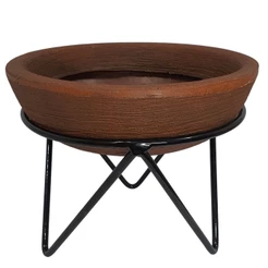 Suporte Tripé de Ferro para Vasos Bacias de 20cm Plantas de Chão