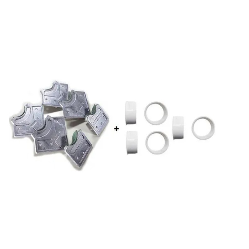 01 Jogo Caçapas Plásticas 50mm + 01 Jogo De Caçapas Aluminio bilhar snooker sinuca bola