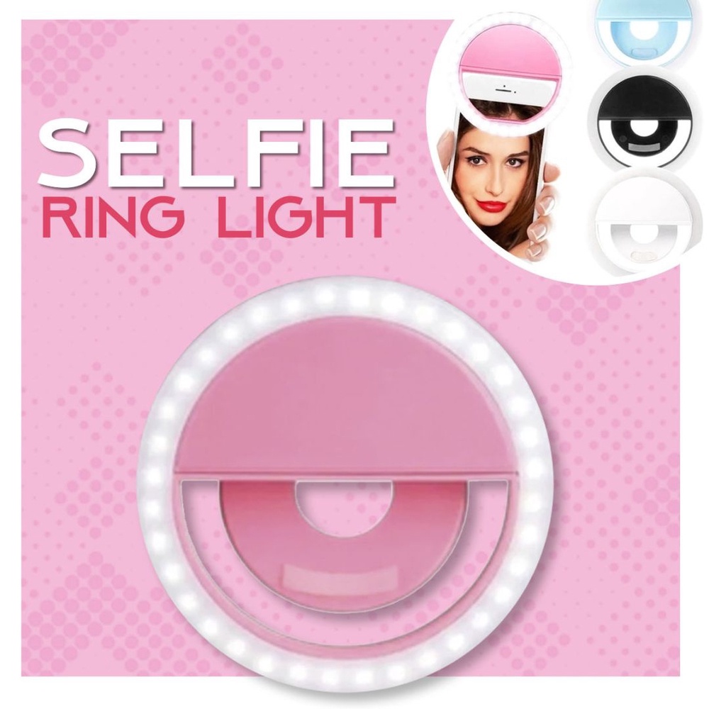 Mini Ring Light Anel Selfie Flash P/ Fotos Celular Universal