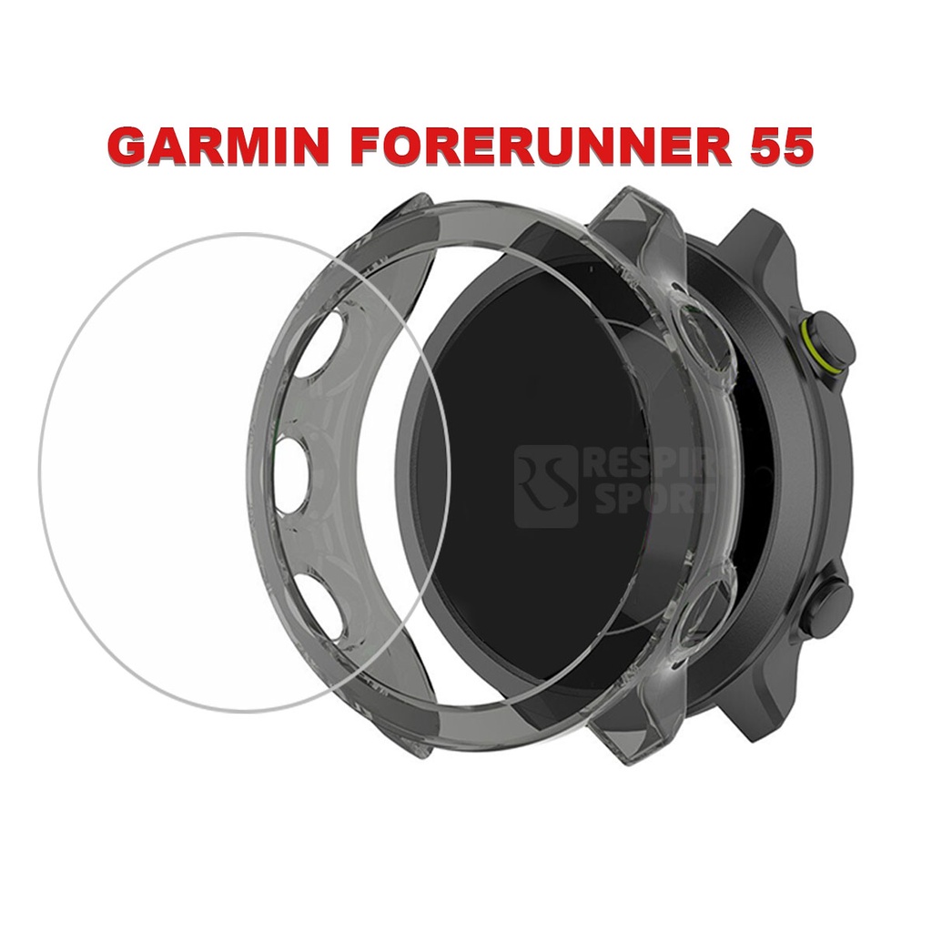Pelicula Vidro Para Garmin forerunner 55 + Capa Case De Proteção em Oferta na Shopee