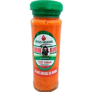 Pimenta Carolina Reaper Macerada No Azeite Fogo Mineiro