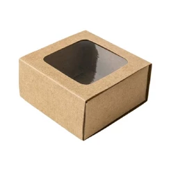 Caixa Gaveta Visor Nº1 - 8x8x4cm Kraft 10un - Assk Rizzo