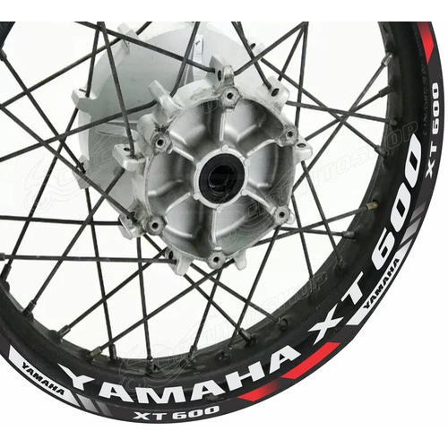 Friso + Adesivo Refletivo D7 Roda Moto Yamaha Xt600 Xt 600