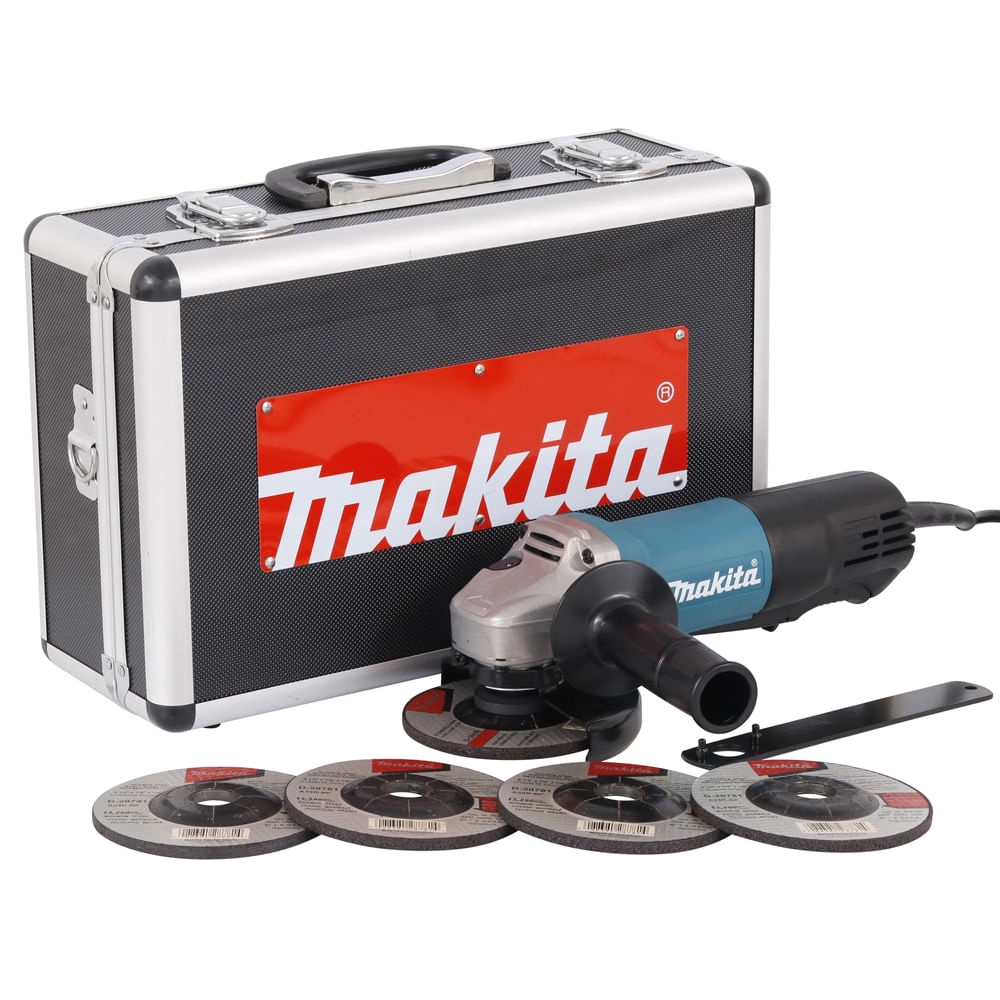 Esmerilhadeira Angular 115mm 720 Watts com Maleta + 5 Discos GA4534KX Makita - Home & Living