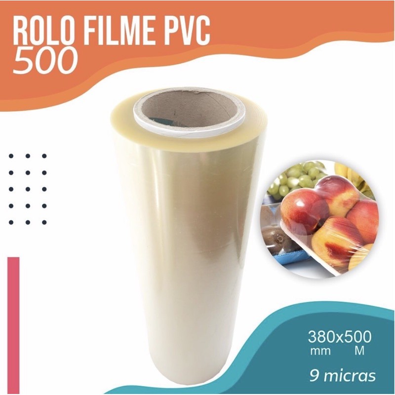 Rolo Bobina Plastico Filme Pvc 38cm X 500m Alimento Padaria ( Chocobraz ) off em Oferta na Shopee