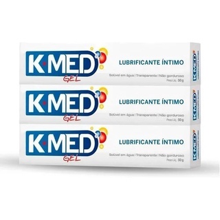 Kit 3x K-med Gel Nao Gorduroso Caixa 50g Lubrificante Intimo
