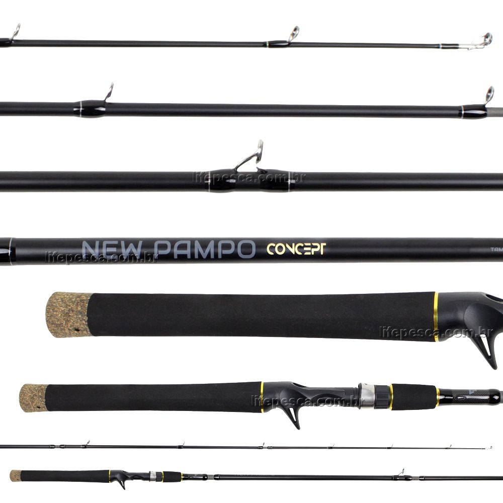 Vara Para Carretilha Albatroz New Pampo Concept 9'0" (2,70m) 20-50Lbs 2705 - 5 Partes