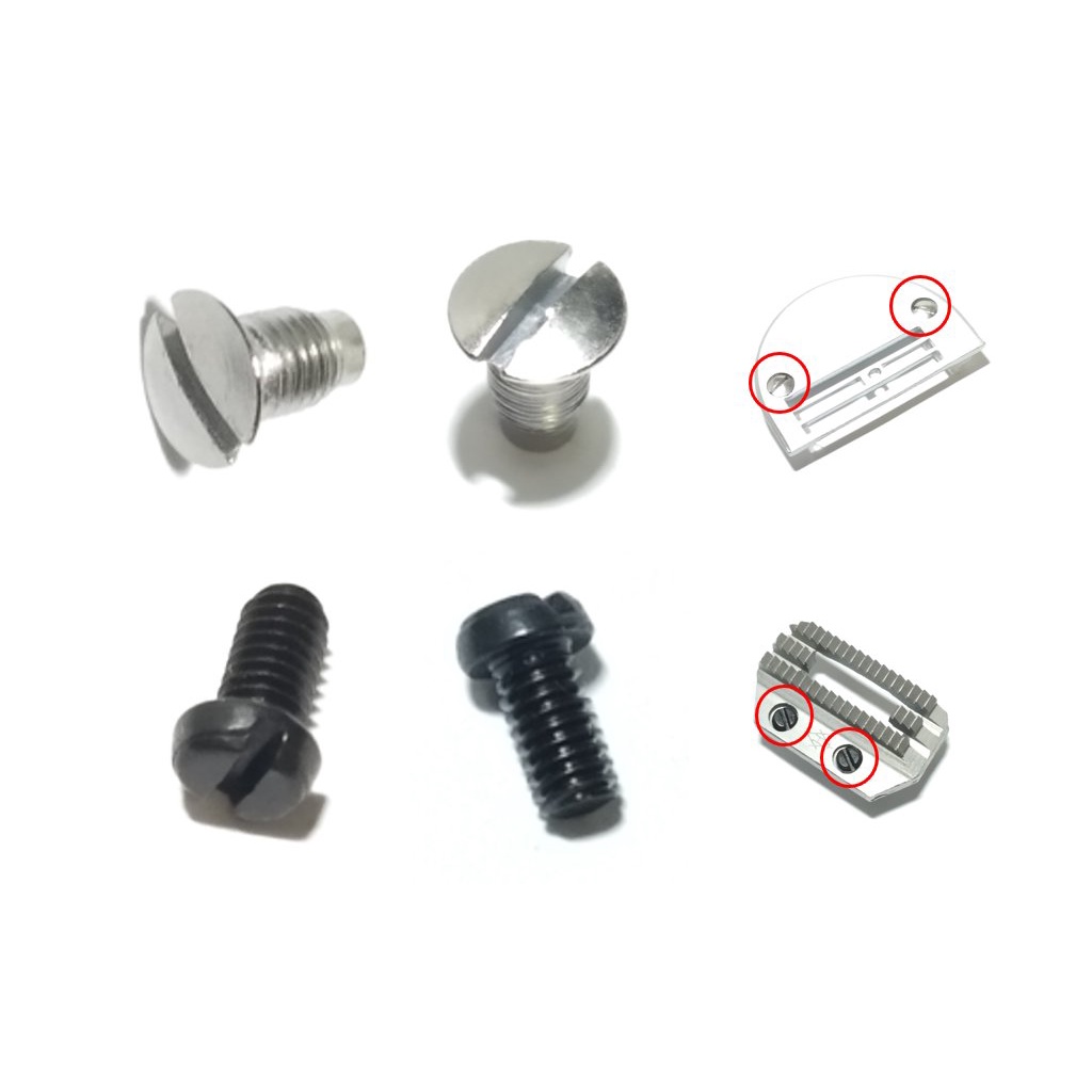 Parafuso para fixar Dente Chapa de Agulha Industrial