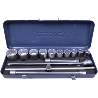 Jogo de Soquete Estriado 3/4" Gedore de 22 a 50mm com 14 Peças D32EMZ em Oferta na Shopee