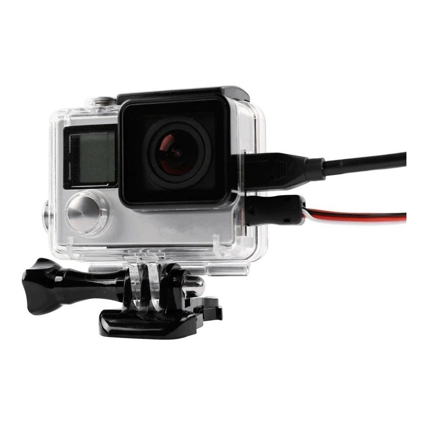 Case Estanque Go Pro Hero 4 3+ Abertura P/ Fone Acrilico