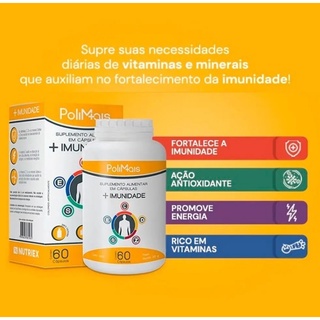 Suplemento Alimentar Polimais Imunidade Vitaminas Cdzse C Cápsulas Shopee Brasil