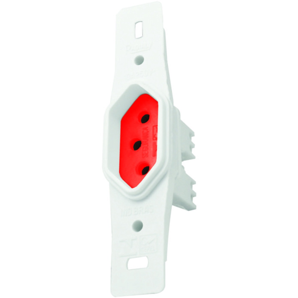 Tomada 3 Pólos 20a (Vermelho) Sem Placa Pollar Radial