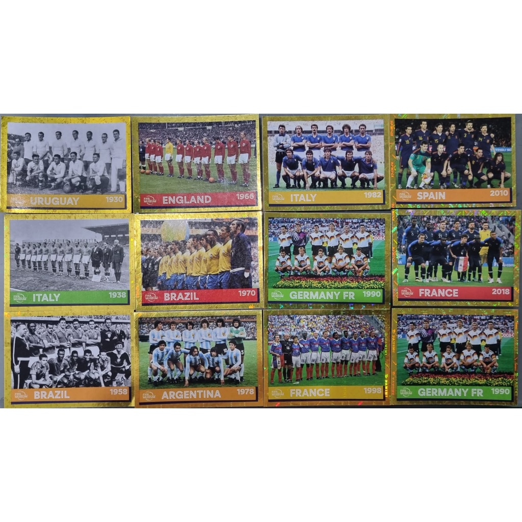 Figurinhas da Copa (Seleções Campeãs da Copa FWC) Panini