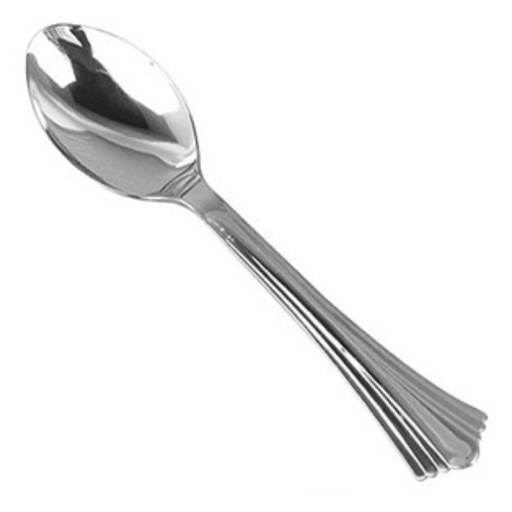 Kit 10 Colheres Sobremesa Descartáveis Luxo Cromada Ovo Pascoa em Oferta na Shopee