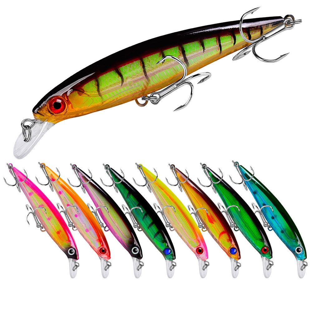 11CM Isca De Atrair Minnow 13.4G 10 Cores Pesca Equipamento Alice Morda De Boca Atacado Ferramentas
