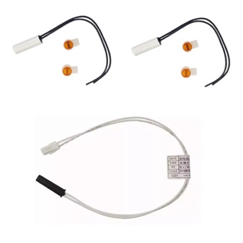Sensor Geladeira Brastemp / Consul KIT com 2 Sensores 2,7k e 1 Fusível Térmico Brastemp / Consul