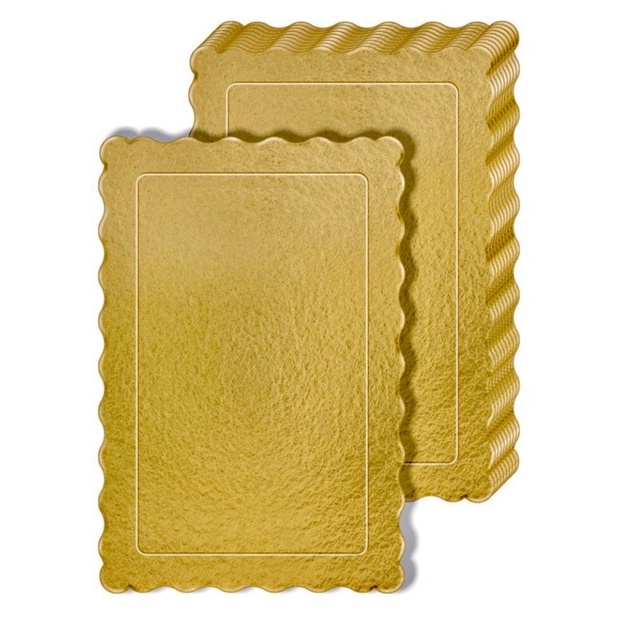 10 Cake board tabuleiro retangular dourado base para bolo  29x15 cm 30x20 cm 35x25 cm( chocobraz ) - Home & Living